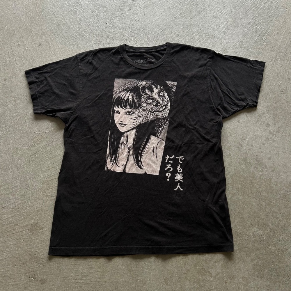 Junji lto Collection Shirt‎ Size XL Black Tomie Horror Anime Crunchyroll
